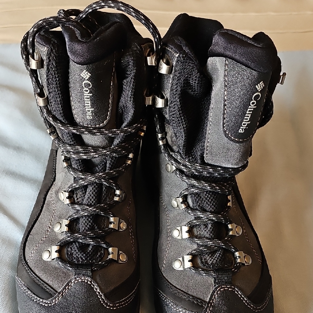 Columbia Charcoal and Frontier Peak Boots